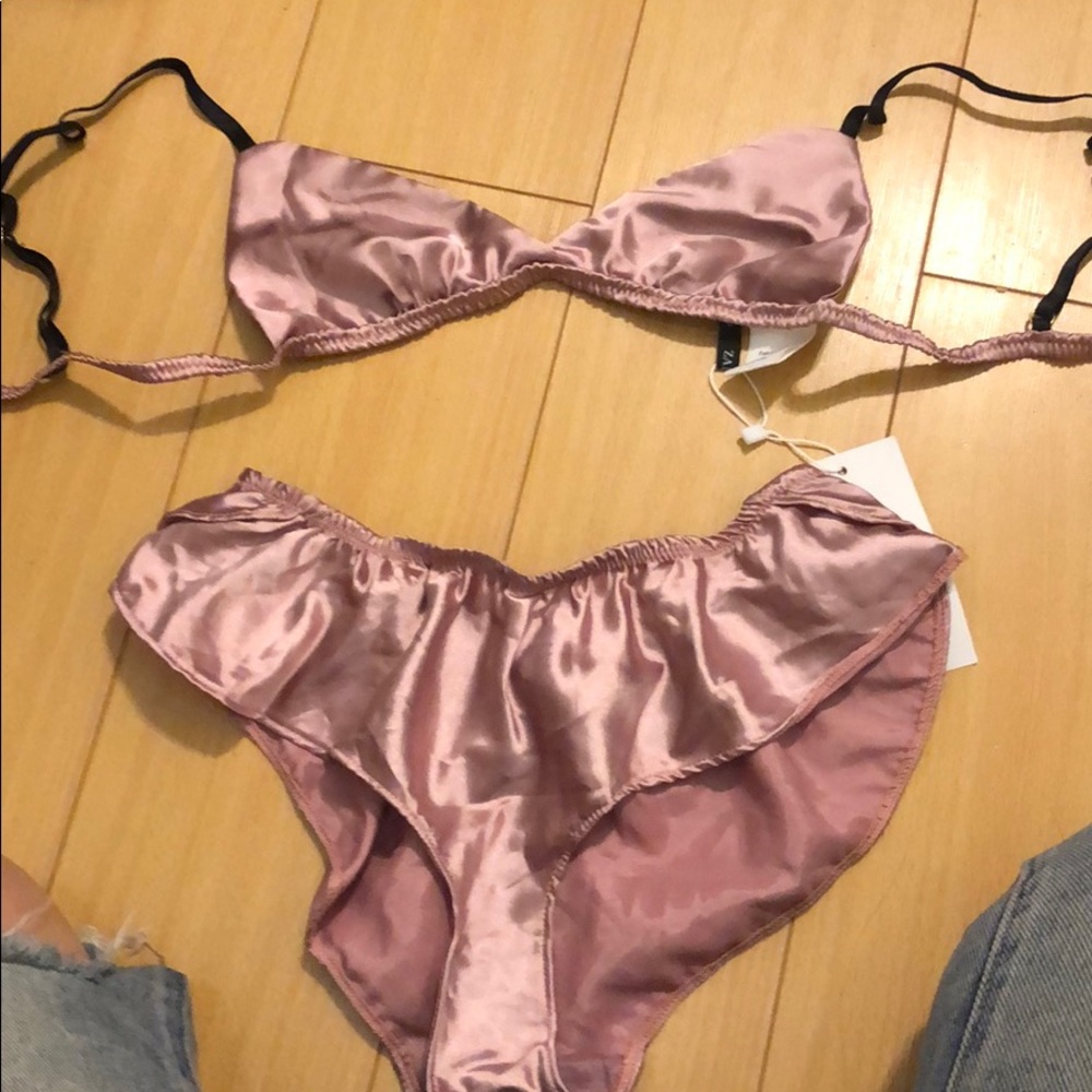 Set silk pink zaful